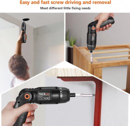 Destornillador eléctrico recargable-mango ajustable de 3 posiciones  TACKLIFE43